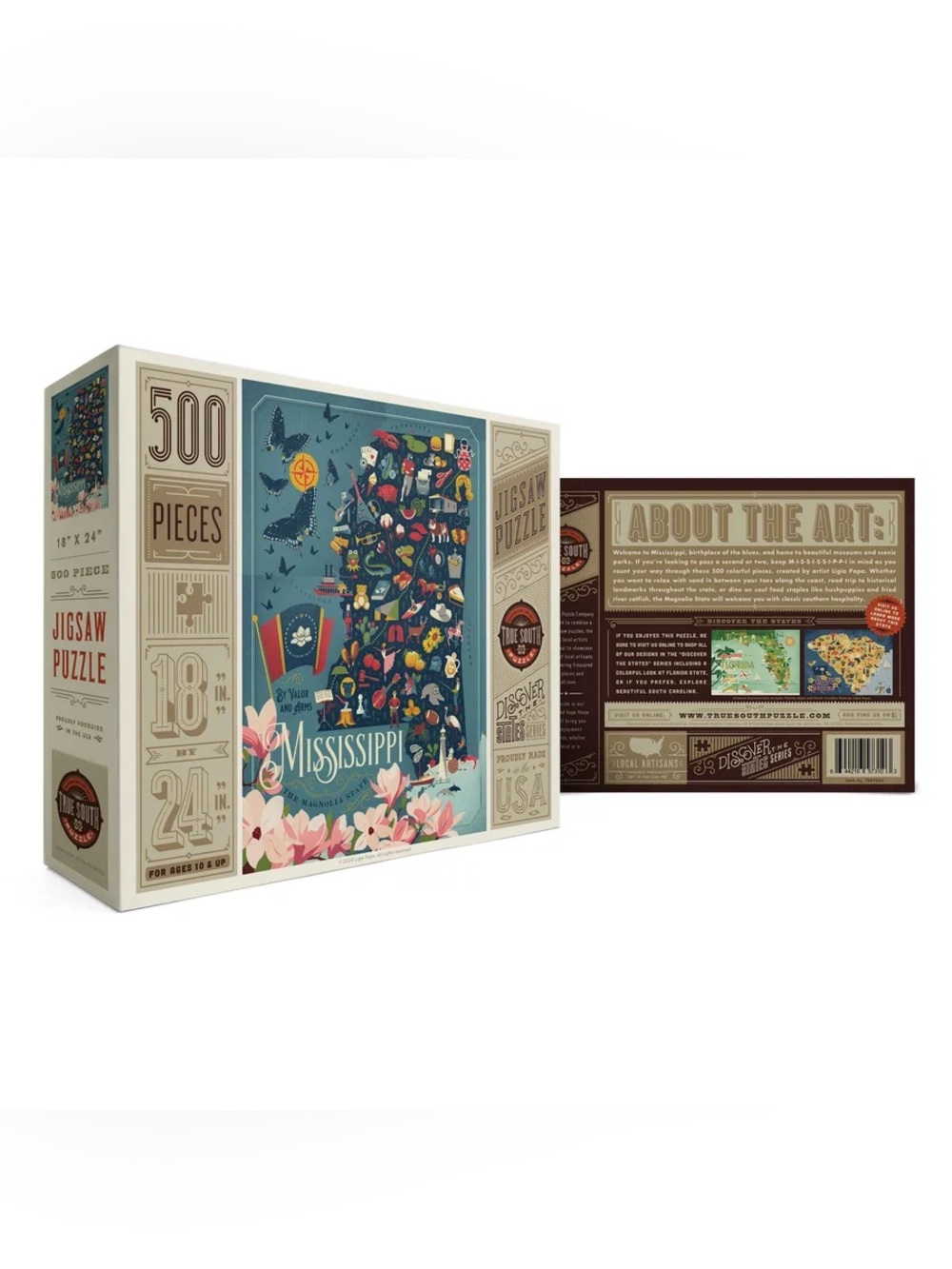 True South Puzzle Co - Mississippi 500 Piece Jigsaw Puzzle